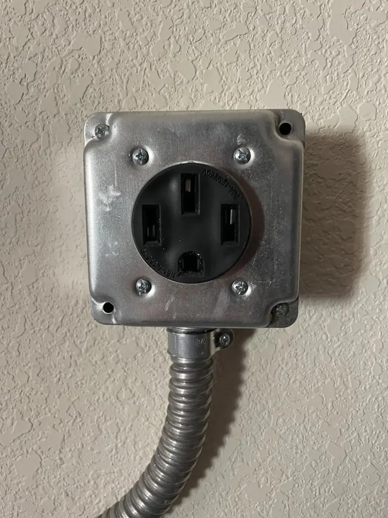 NEMA 14-50 outlet installed for Electrical Panel Upgrade in Greencastle